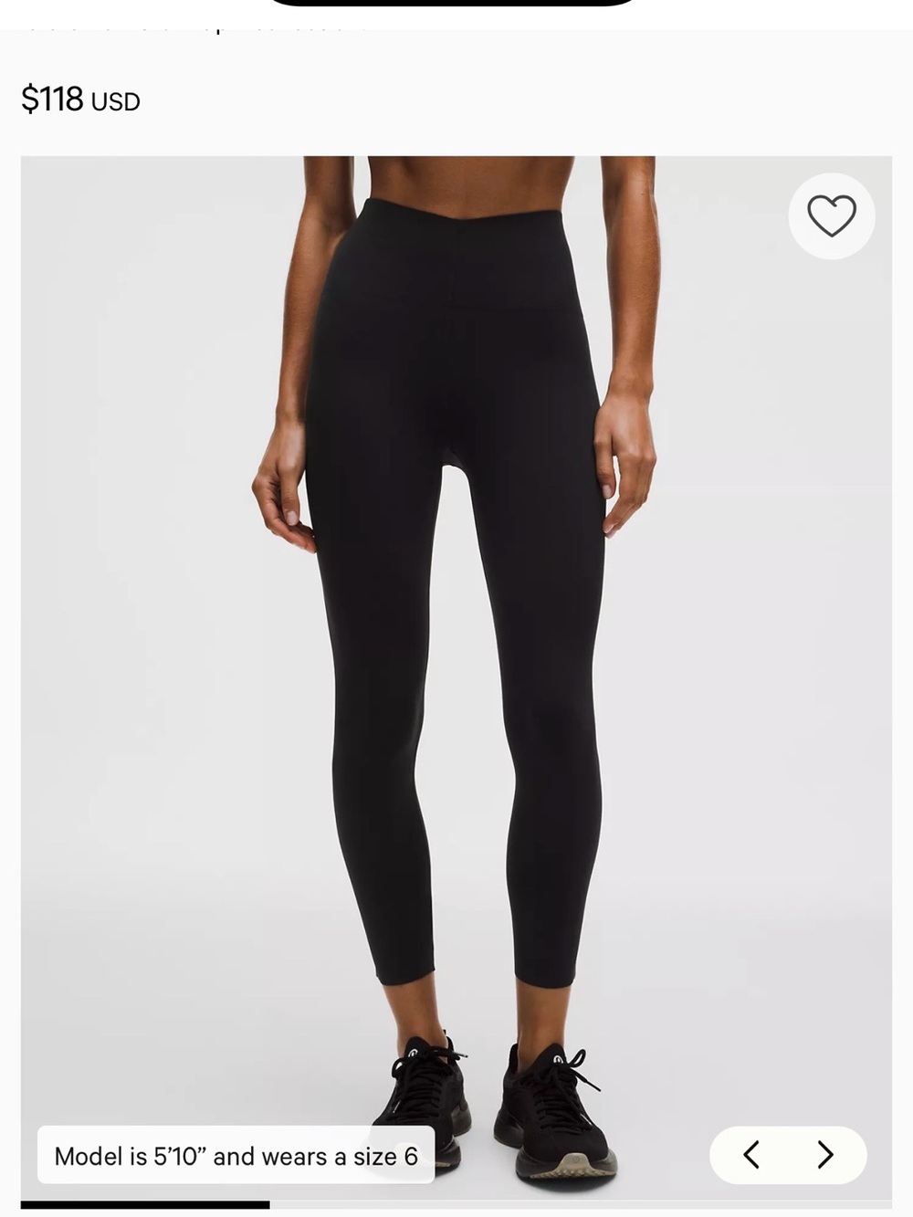 NWT Lululemon Glow Up™ Super-High-Rise Tight 25" - Black, size 6. - Picture 2 of 4